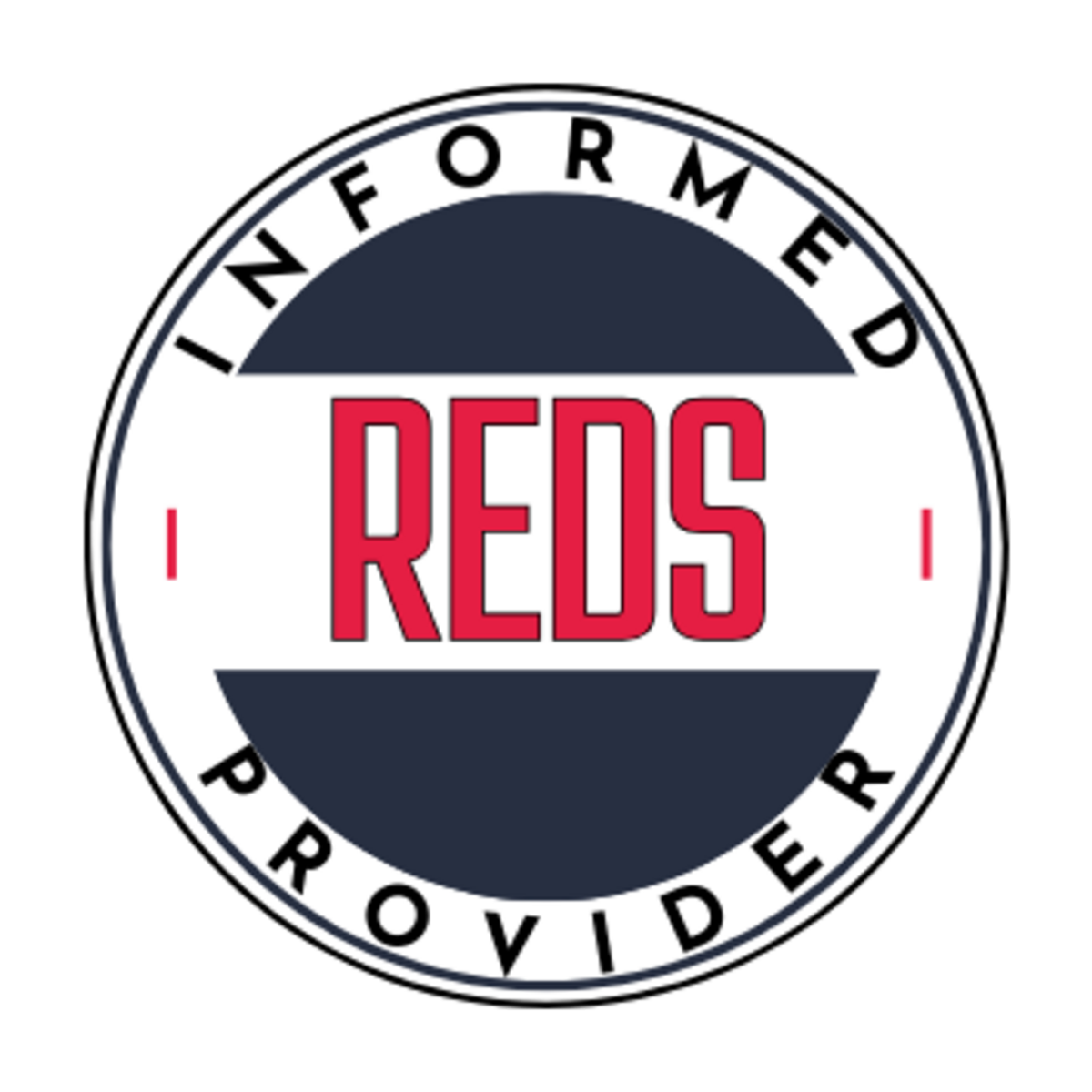 Informed-REDS-Provider-Badge, image of badge for the program.